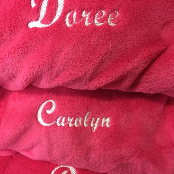 Luxury Spa Personalized Embroidered Fleece Robes - Picture 5 of 5